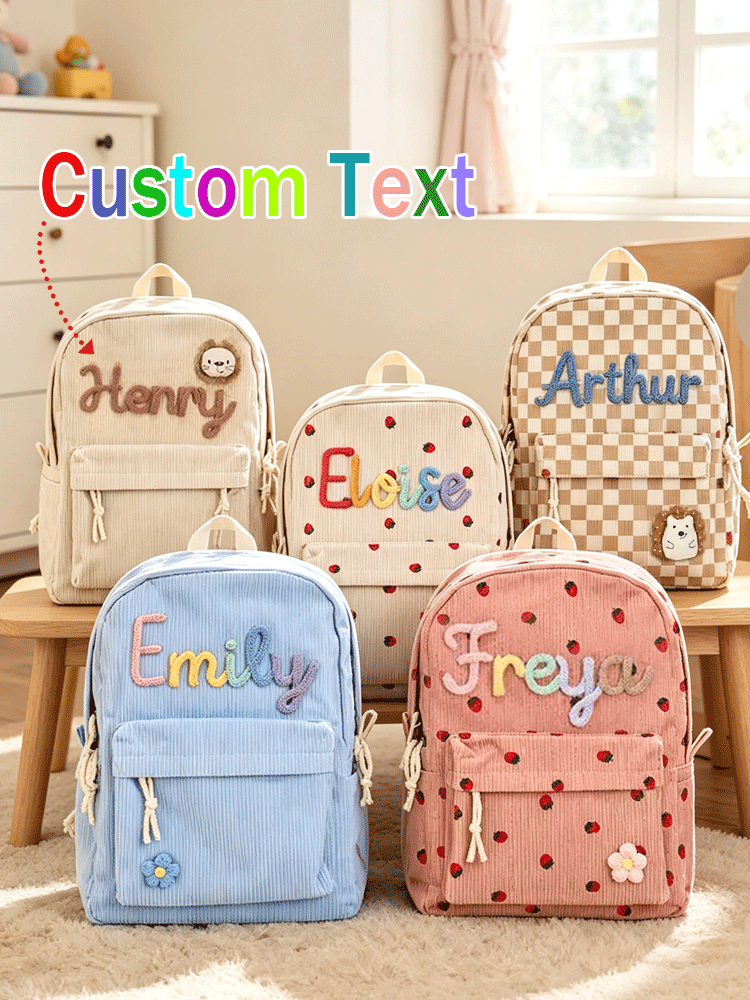 Embroidery Font - [맞춤형] 이름이 새겨진 개성 넘치는 신학기