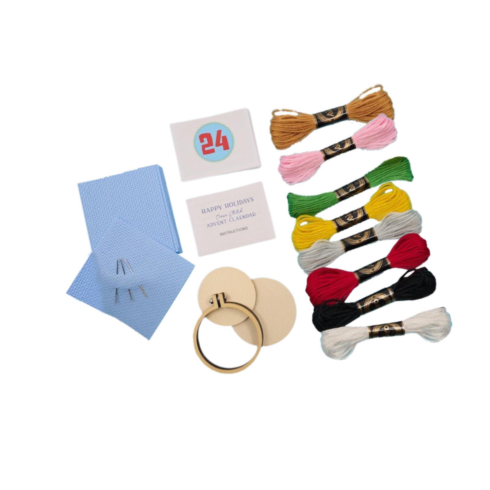 Embroidery Xmas Kits - 크리스마스 자수 키트, 크리스마스 어드벤트 캘린더,