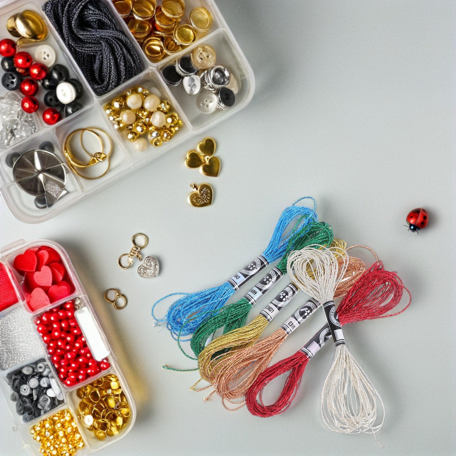 Embroidery Diy - 6Pcs 고급스러운 금속 자수 실 DIY