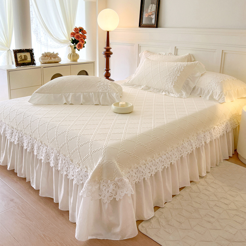 Embroidery Quilt Cover - 프랑스 자수 럭셔리 냉각 침대보 세트