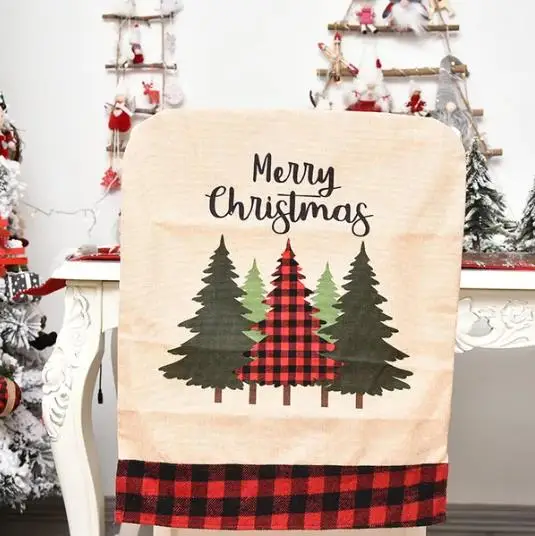 리넨 자수 크리스마스 의자 커버, 크리스마스 꽃 나무  - Embroidery Xmas Tree 리뷰 및 가격