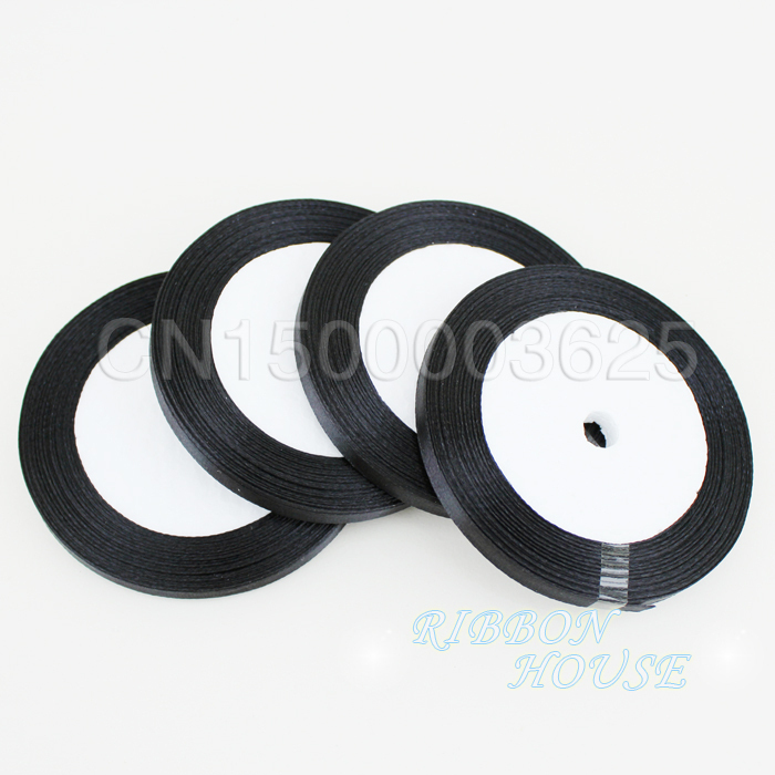 (25야드/롤) 1/4'(6mm) 검정색 단면 새틴 리 - Embroidery Xmas 리뷰 및 가격