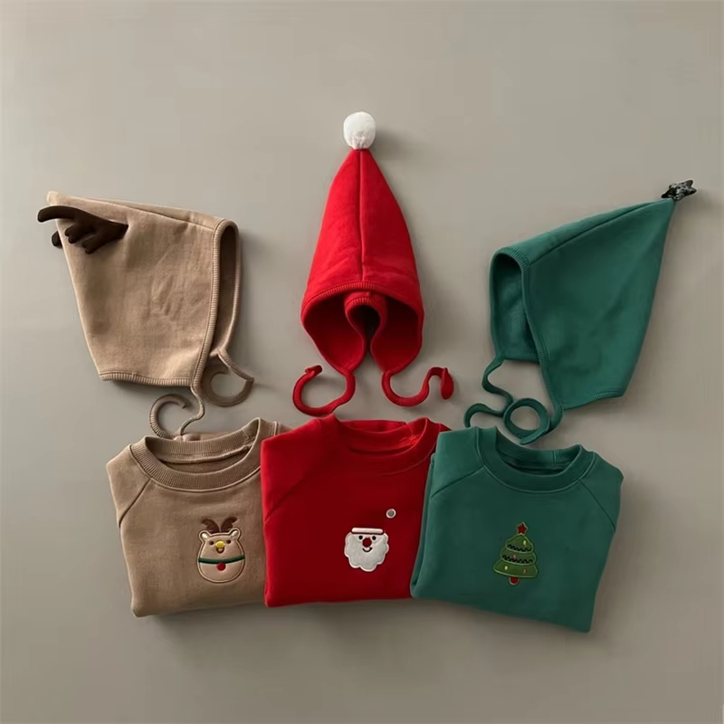 모자와 함께하는 아기 크리스마스 롬퍼 0-24개월 신생 - Embroidery Xmas Tree 리뷰 및 가격