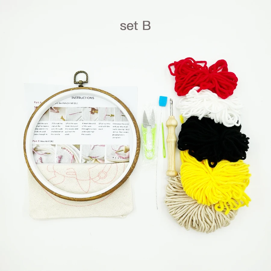 크리스마스 펀치 바늘 자수 키트, 초보자용 원사 포함, - Embroidery Xmas Kits 리뷰 및 가격