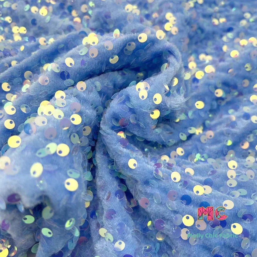 고품질 탄성 자수 컬러 스팽글 벨벳 원단 DIY 패션  - Velvet Fabric Embroidery 리뷰 및 가격