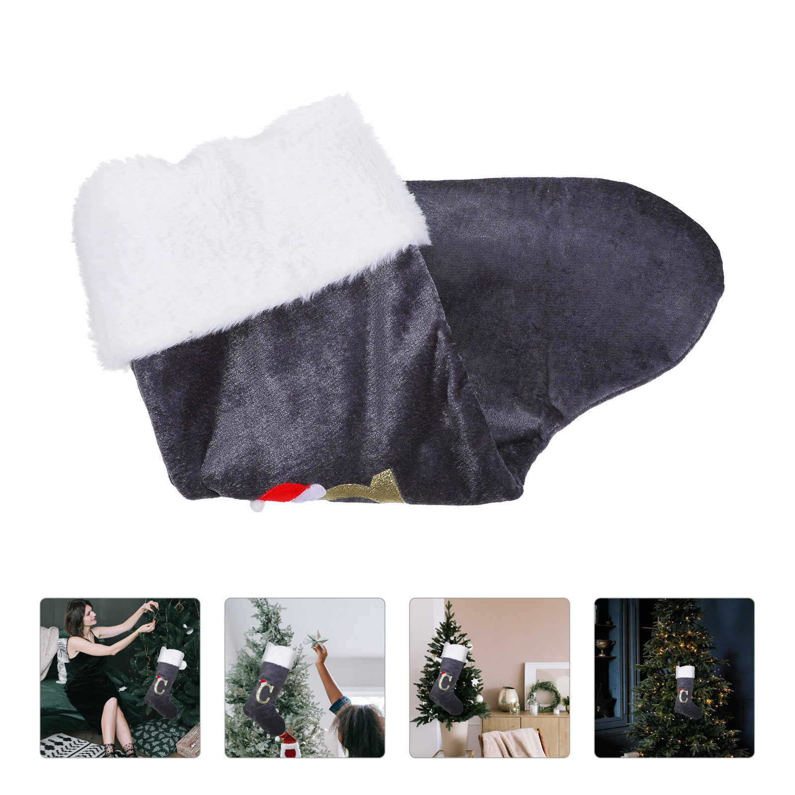 크리스마스 양말 만화 자수 장식 걸이형 양말 크리스마스 - Embroidery Xmas Stocking 리뷰 및 가격