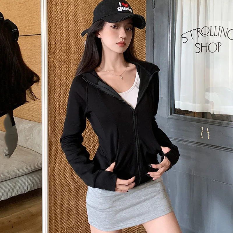 2026 가을 새로운 후드 스포츠 자켓 여성 한국어 슬 - Embroidery Zip Up Hoodie 리뷰 및 가격