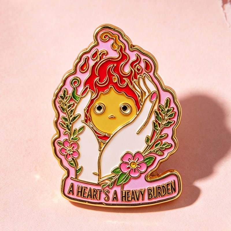 A HEART'S A HEAVY BURDEN 에나멜 핀 - Embroidery Tulle 리뷰 및 가격