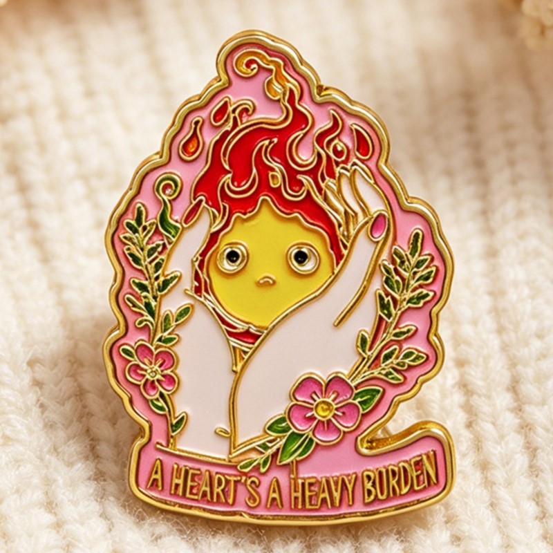 A HEART'S A HEAVY BURDEN 에나멜 핀 - Embroidery Tulle 리뷰 및 가격