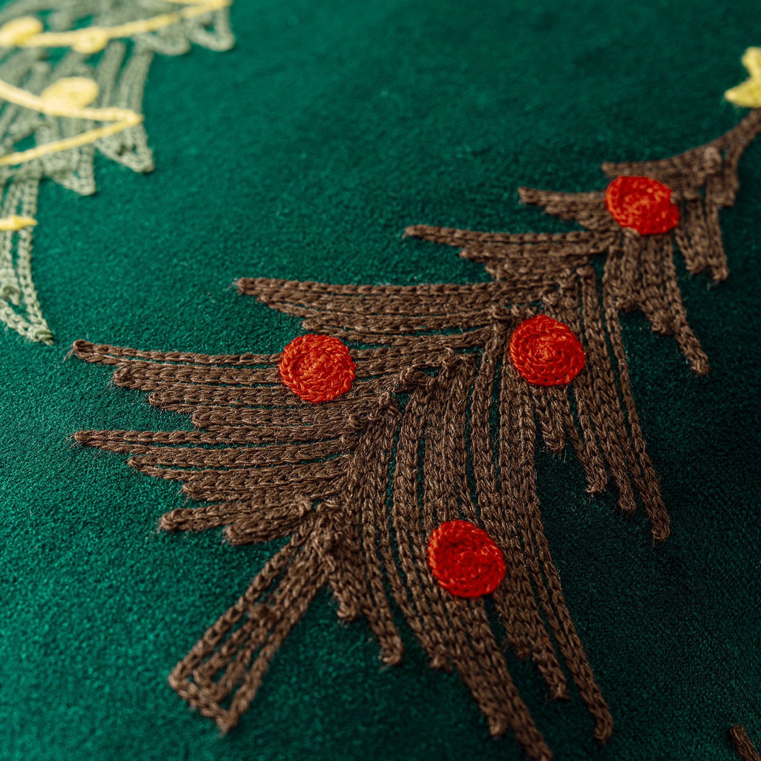 1개 자수 쿠션 커버 크리스마스 베개 커버 녹색 흰색  - Embroidery Xmas Tree 리뷰 및 가격