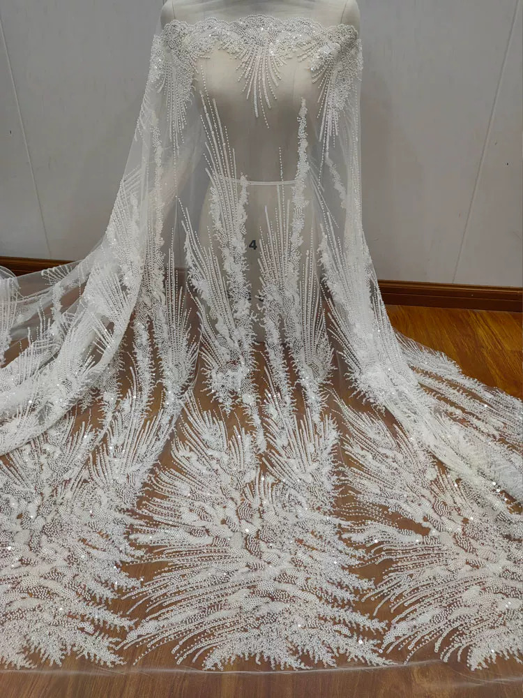 1야드 네일 비즈 스팽글 꽃 자수 원단, 부드러운 메쉬 - Embroidery Tulle 리뷰 및 가격