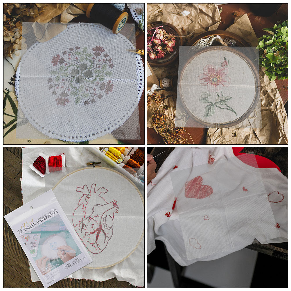 8Pcs 수용성 자수 전사지 세트 티셔츠 신발 의류 자 - Embroidery Diy 리뷰 및 가격