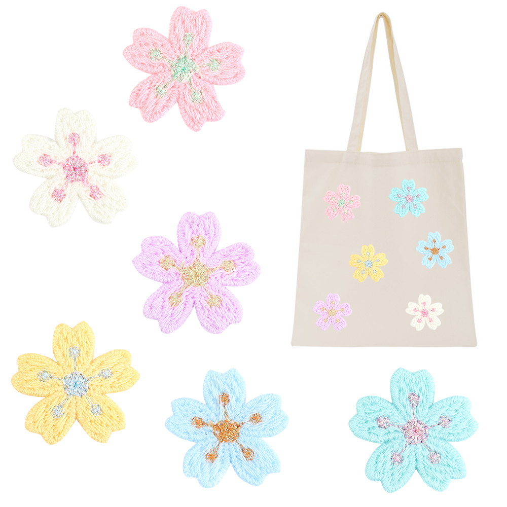 20 개/몫 다채로운 2.4cm 자수 꽃 아플리케 의류 - Embroidery Diy 리뷰 및 가격