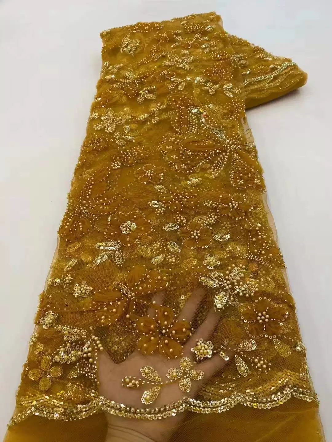 5 야드 스팽글 나비 자수 레이스 원단, 웨딩 드레스  - Embroidery Tulle 리뷰 및 가격
